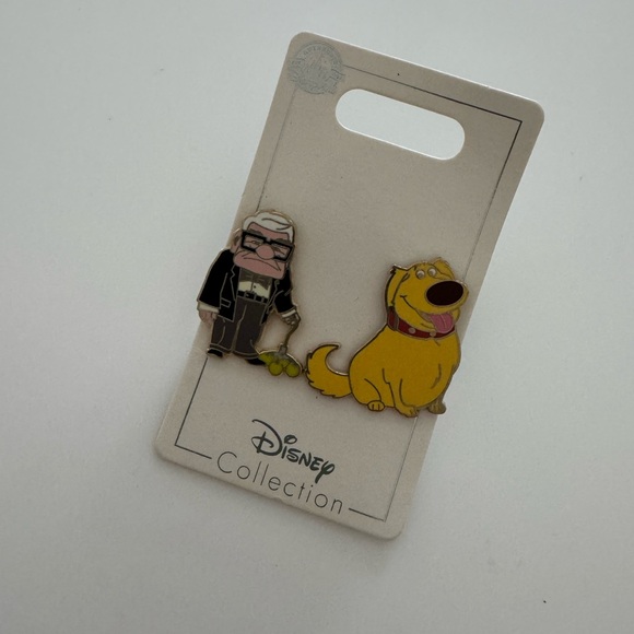 BRAND NEW Disney UP Carl and Dug Enamel Pin Set - Picture 2 of 3